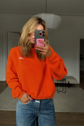 American Vintage, IZU03AH Sweatshirt, Pumpkin